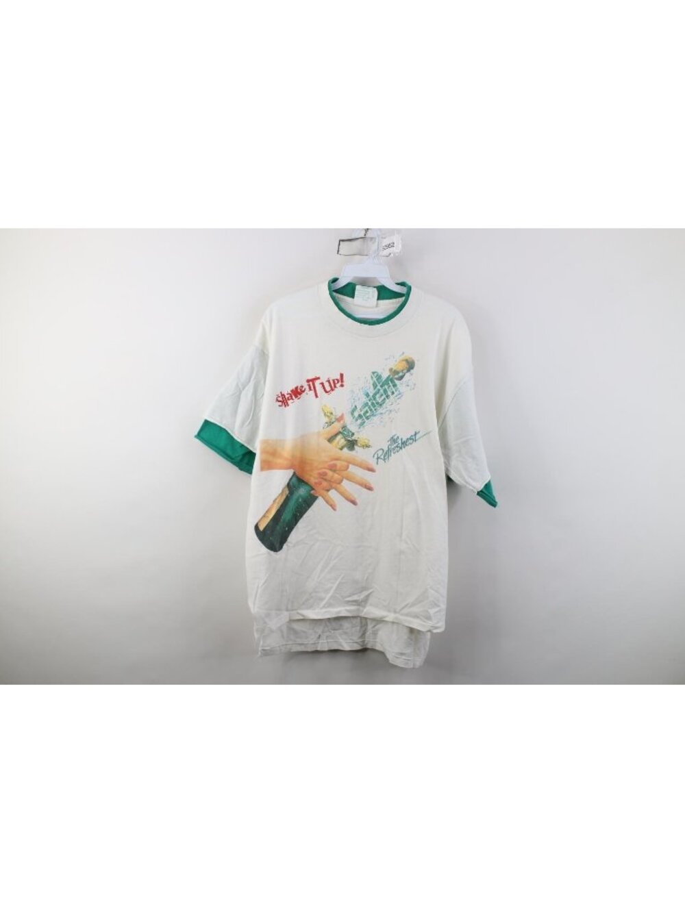Vintage 90s Salem Cigarettes Mens XL Shake It Up Champagne Layered T-Shirt USA